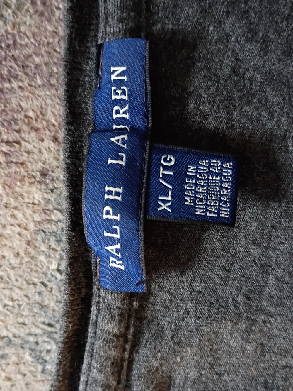 Ralph Lauren Blue and Gray Women's Sweater